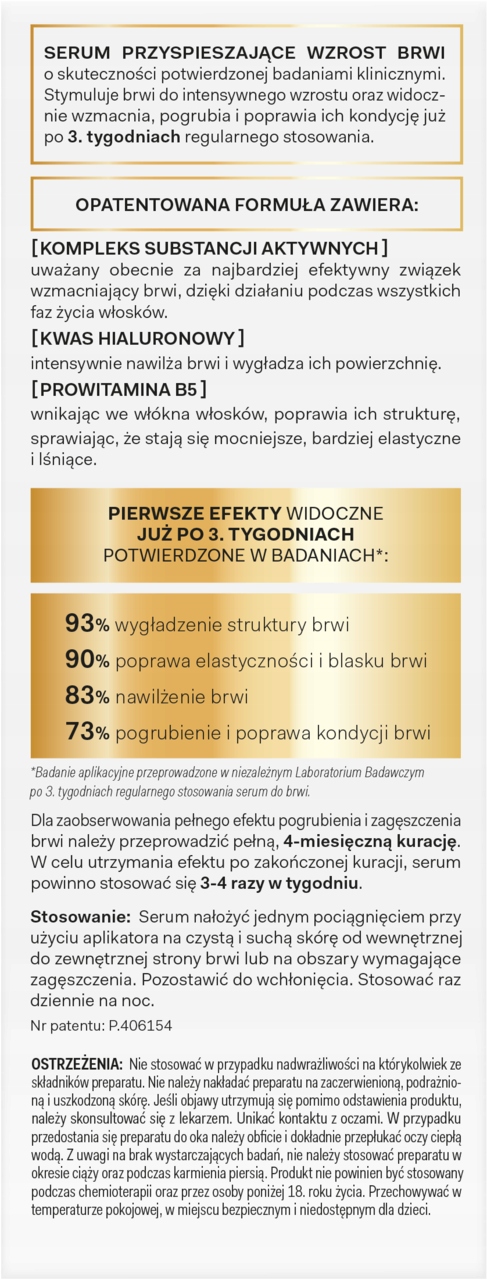 MORE4CARE SERUM DO BRWI PRZYSPIESZAJĄCE WZROST NA NOC 3 ML