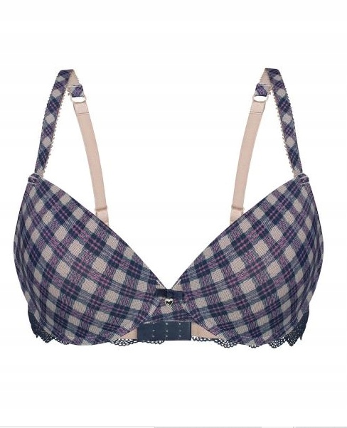 Biustonosz usztywniany na fiszbinie Sassa mode style 25350 w kratę 75B