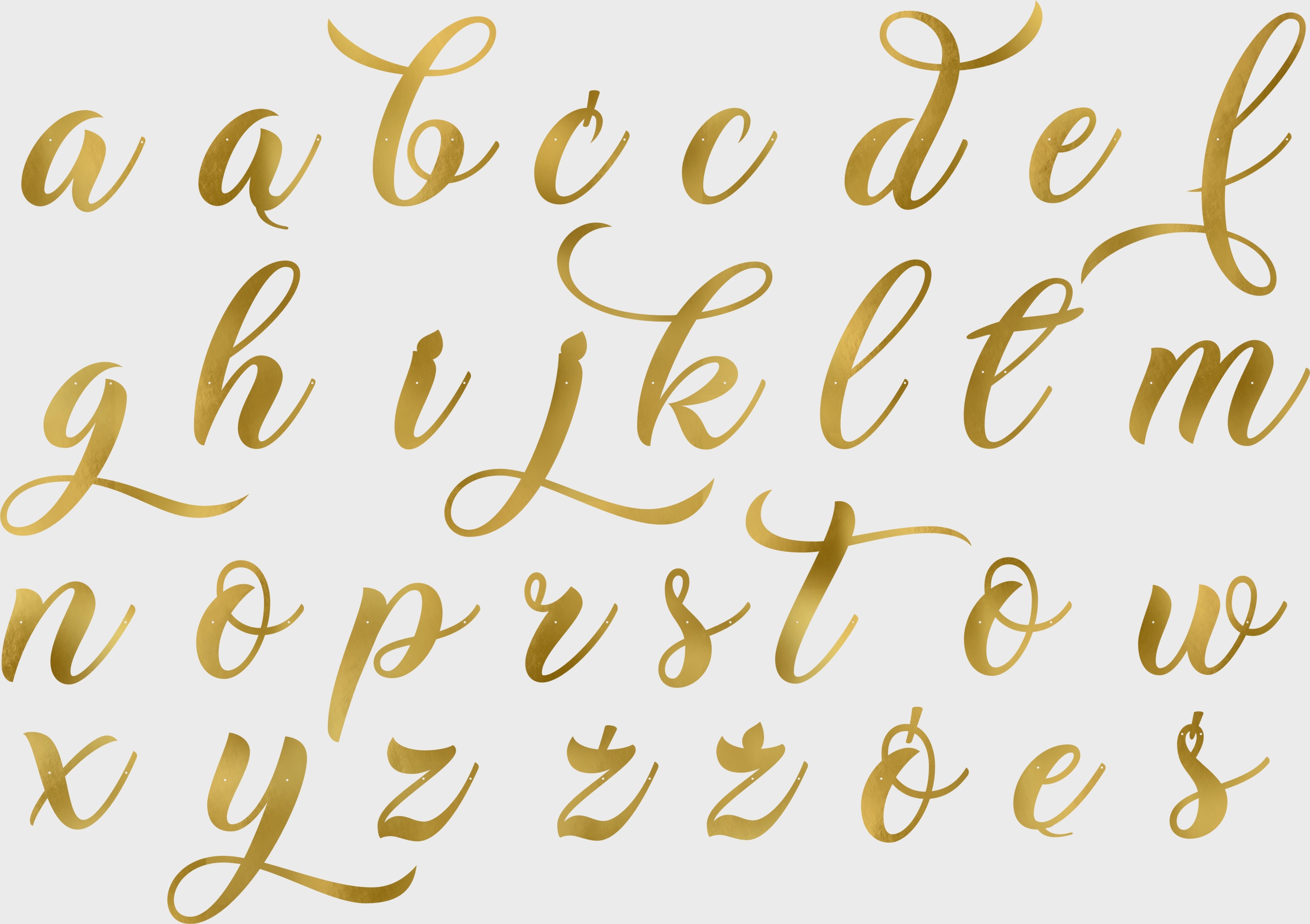 Zdjęcie poglądowe alfabetu który będzie użyty do personalizacji imienia