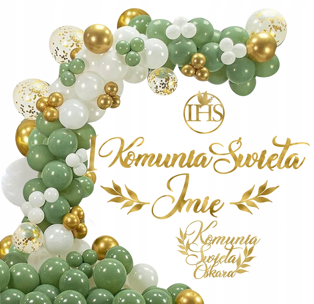 Girlanda balonowa dekoracyjny zestaw