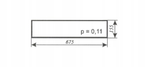 szyba tylna dolna ver.I ciągnika URSUS 2812, MF-255 Zamość prod. 1998