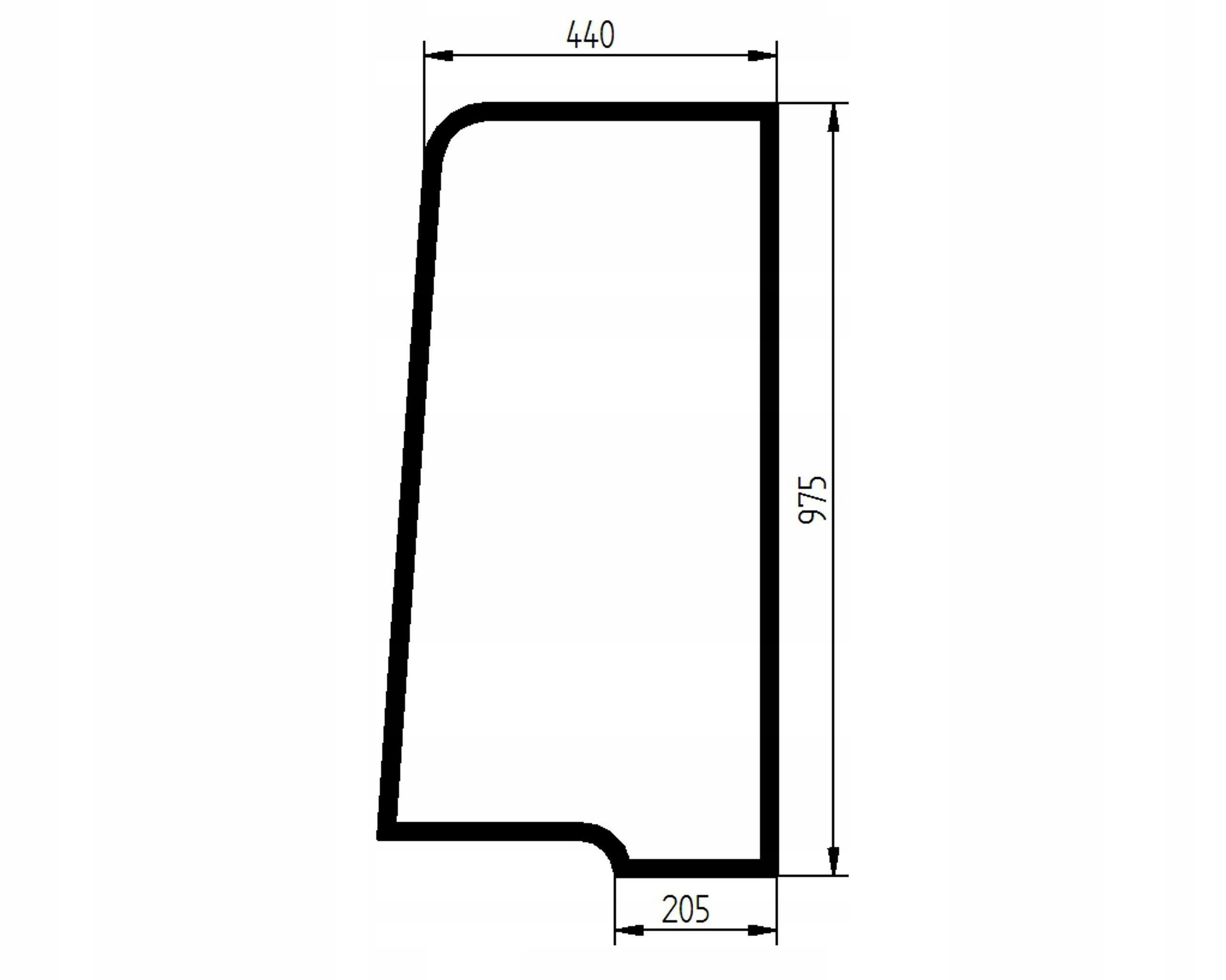 Szyba Drzwi górne Yanmar SV15 SV17 SV18 SV20 KOBELCO od SK17SR-5 do SK26