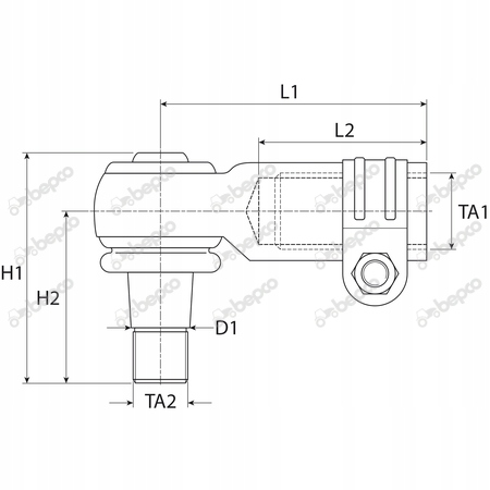 Przegub Kulowy Drążka Massey Ferguson 154,174,174C