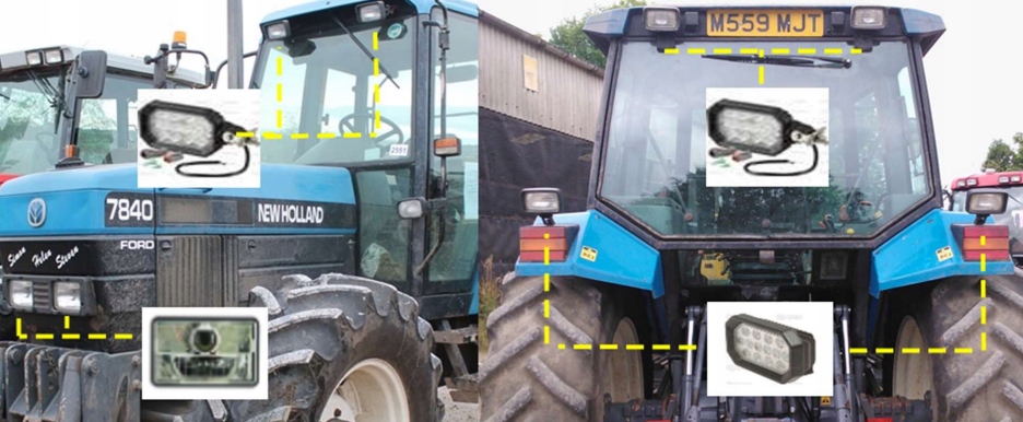 Reflektor LED 1320 Lumen Massey Fergusson, Ford, New Holland, Fendt, Claas