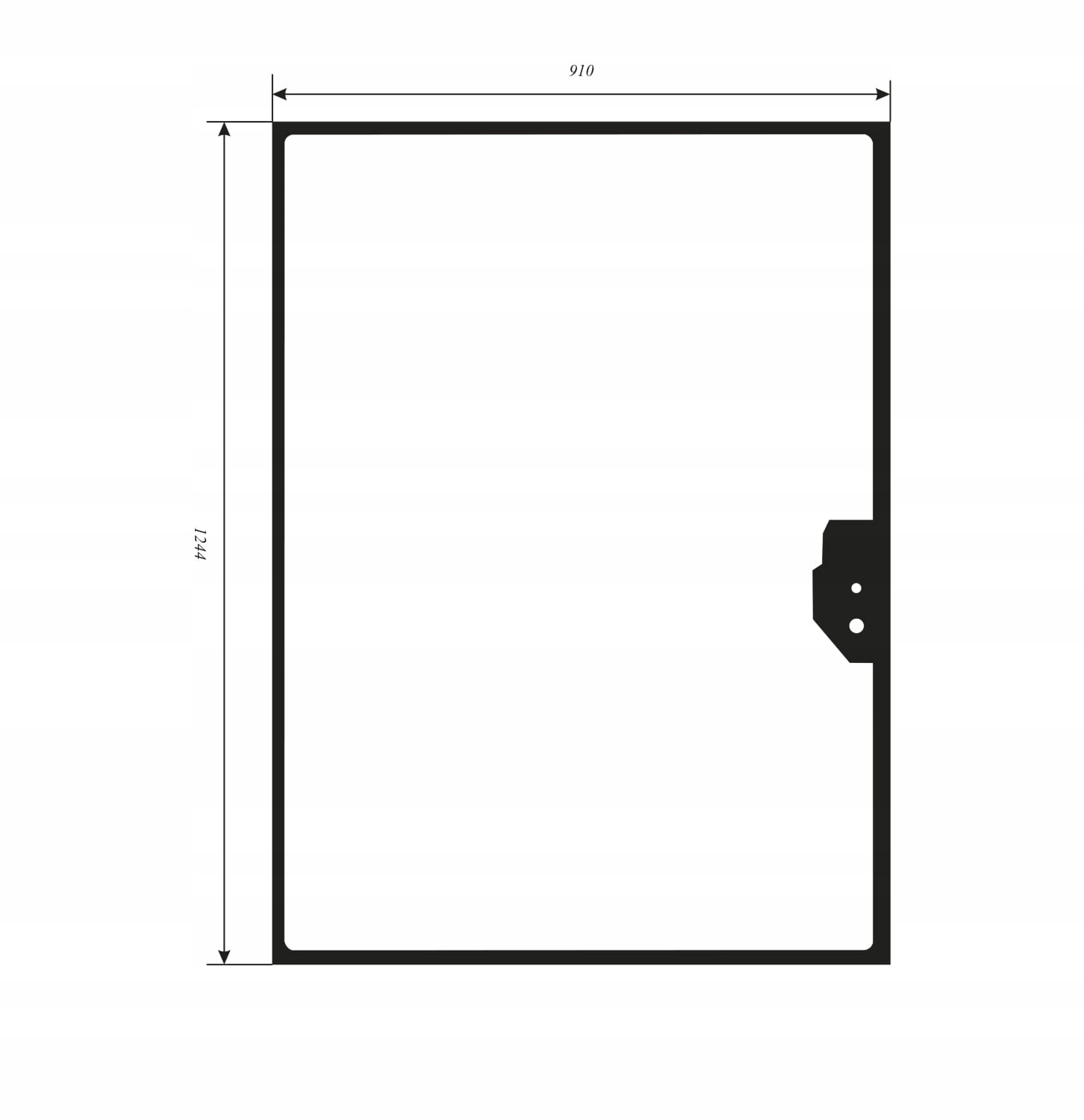 Szyba tylna, tył do koparko ładowarki Case ST, Fiat FB, Hitachi, Manitou