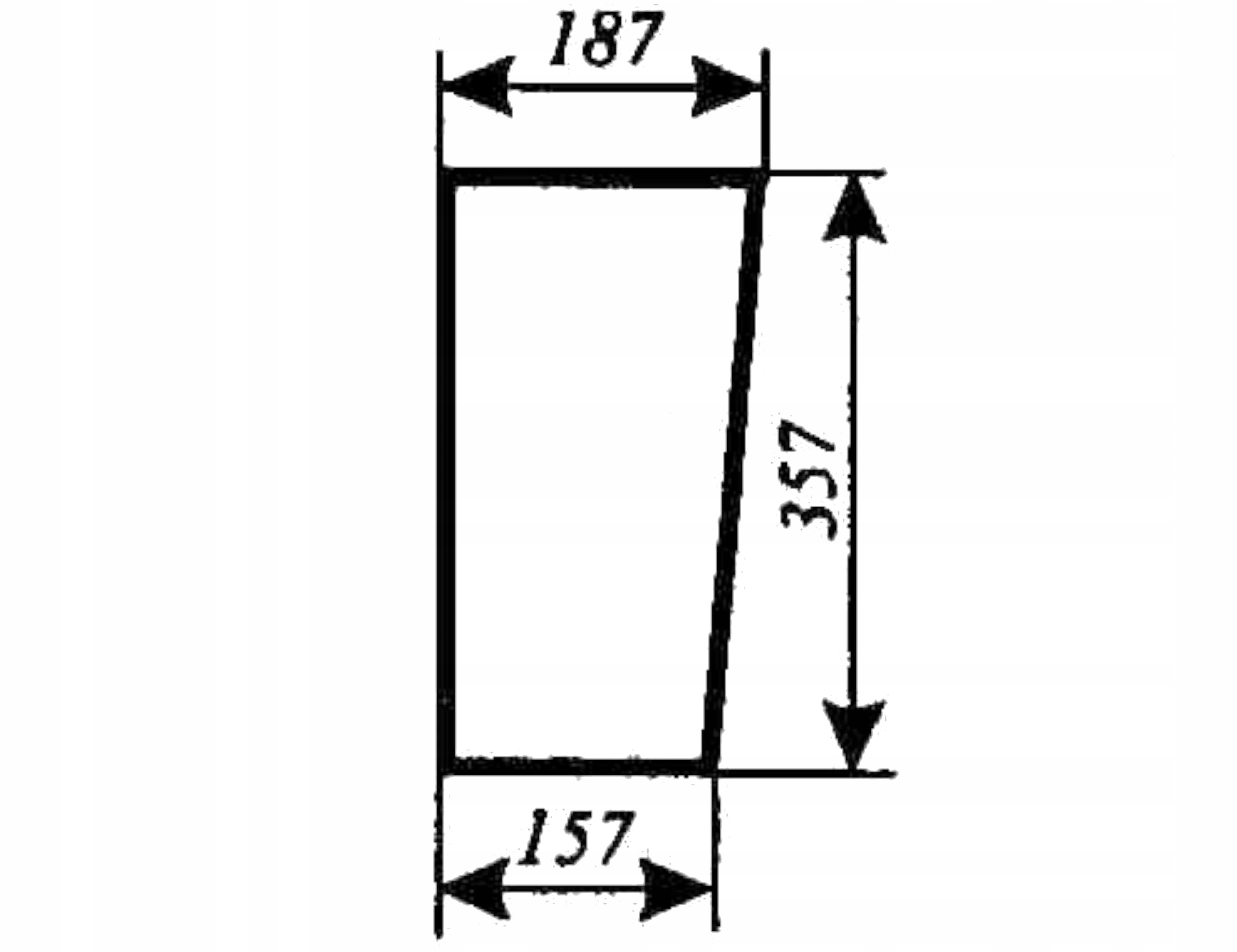 szyba przednia dolna do ciągnika T25 A Władimirec kabina czeska