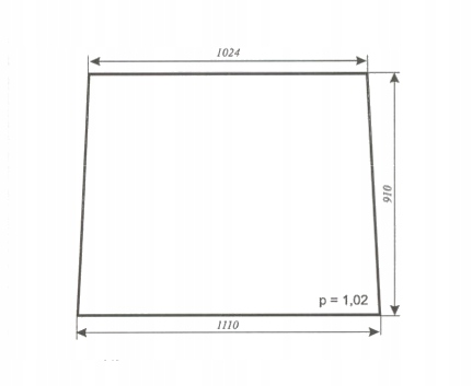 szyba przednia - przód ciągnika URSUS C-362, C 362
