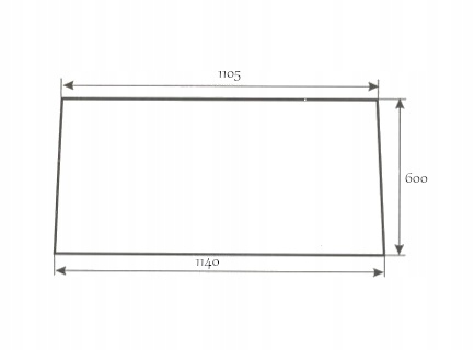 szyba tylna do ciągnika Ursus C-330 C-360 kabina Koźmin Z.Szyszka