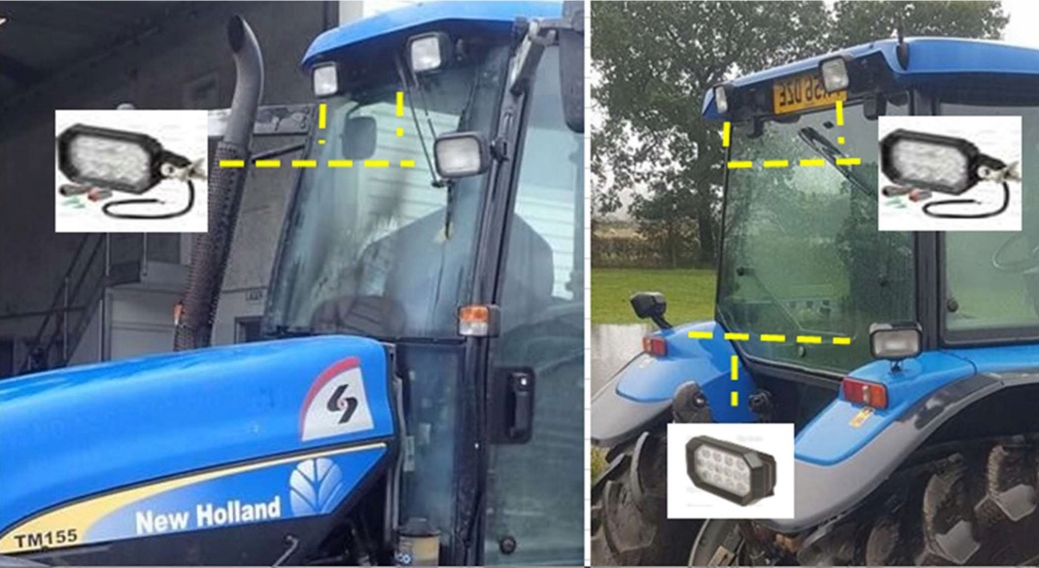 Reflektor LED 1320 Lumen Massey Fergusson, Ford, New Holland, Fendt, Claas