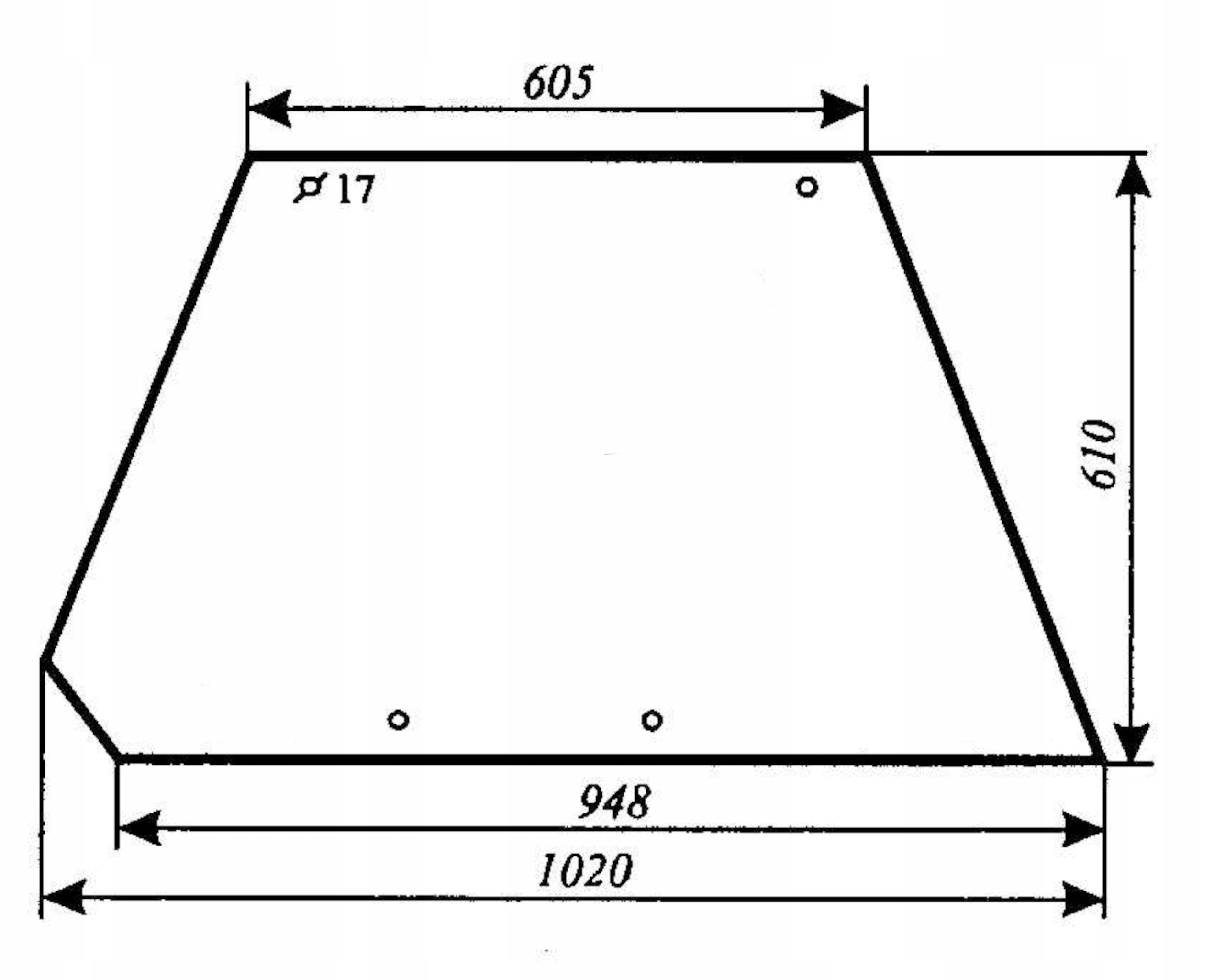 szyba boczna - bok ciągnika URSUS C-385 912 i pochodne