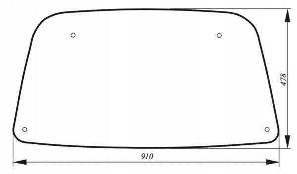 Szyba Dachowa - szyberdach JOHN DEERE 5000 6000 R206439