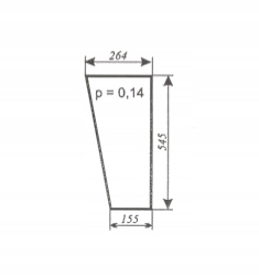 szyba przednia dolna ciągnika URSUS C-330, 2812, MF-255 Zamość prod. 1998