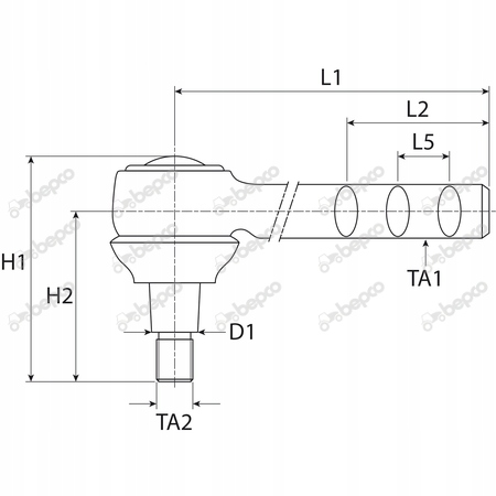 Przegub Kulowy Drążka Valmet / Valtra 1102,700