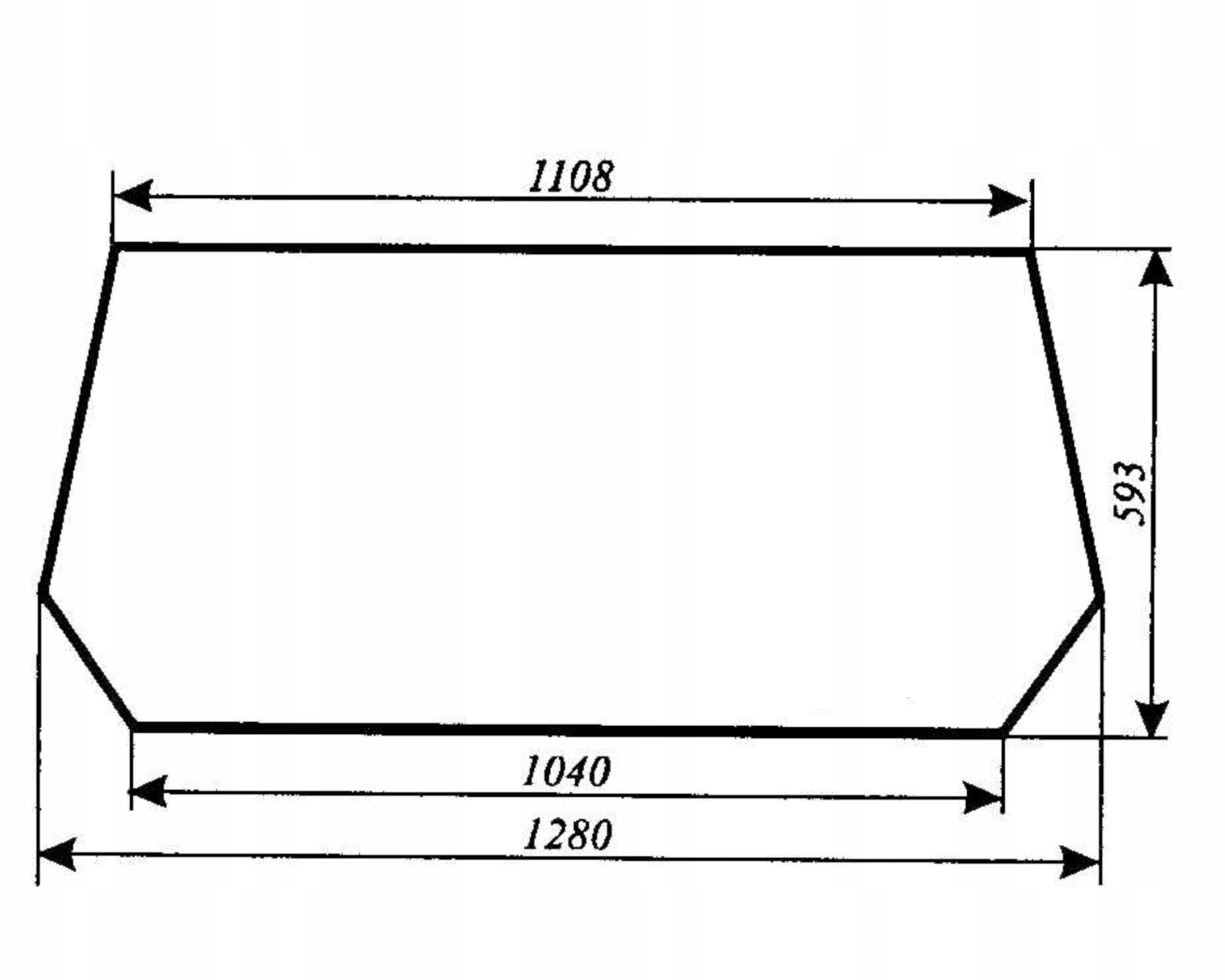 szyba tylna - tył ciągnika URSUS 3512 3514 Koja Smolniki