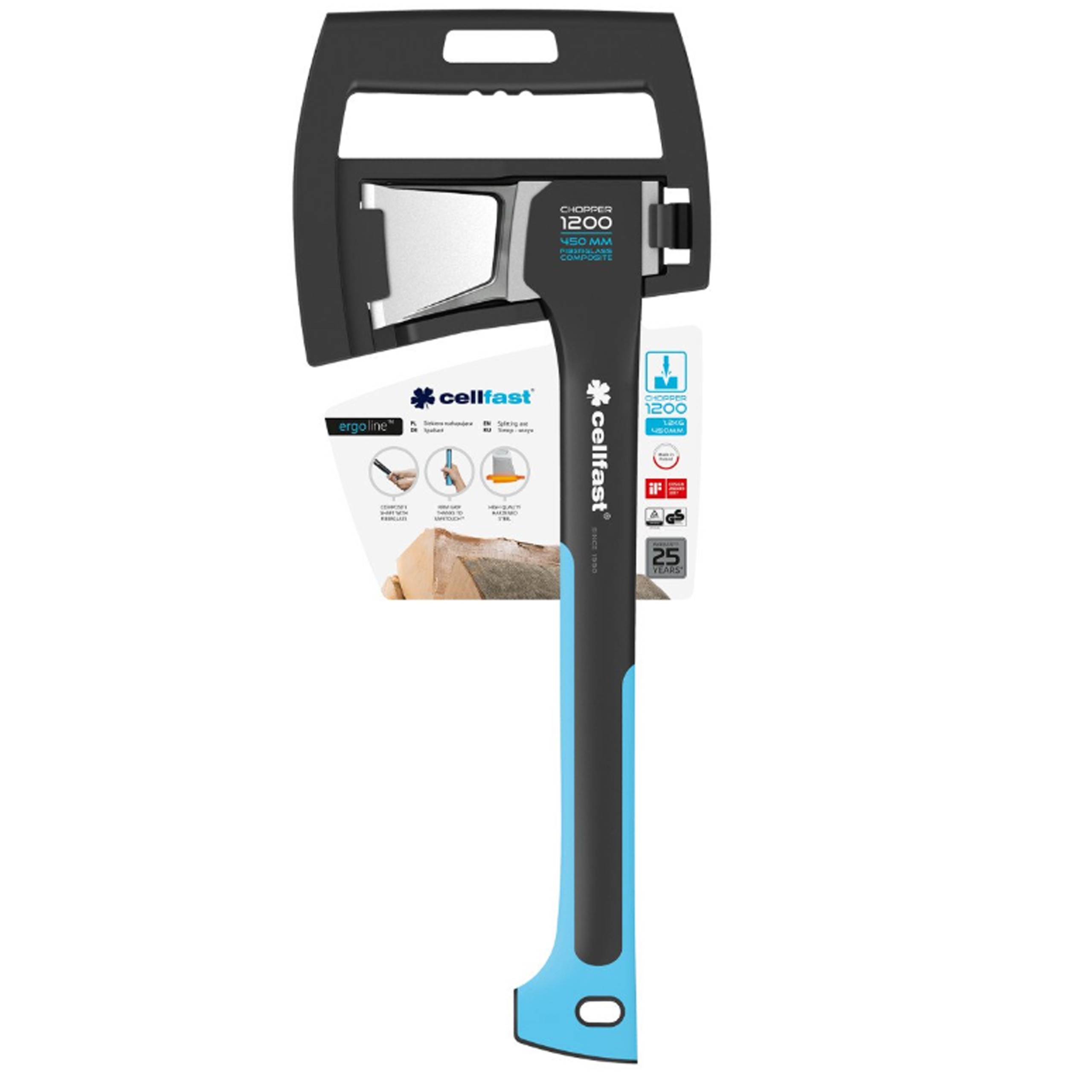 Siekiera rozłupująca Cellfast C1200 ERGO 1,2kg