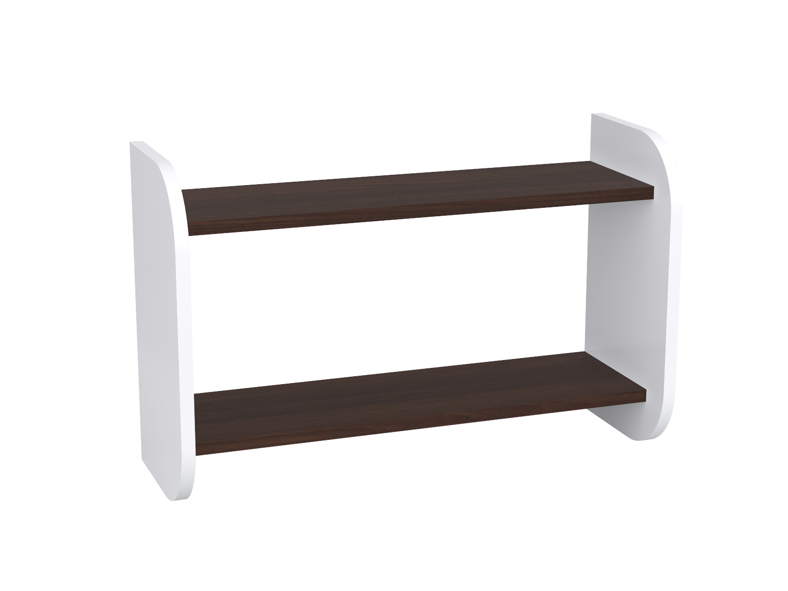 013 Półka podwójna 60 biało-wenge