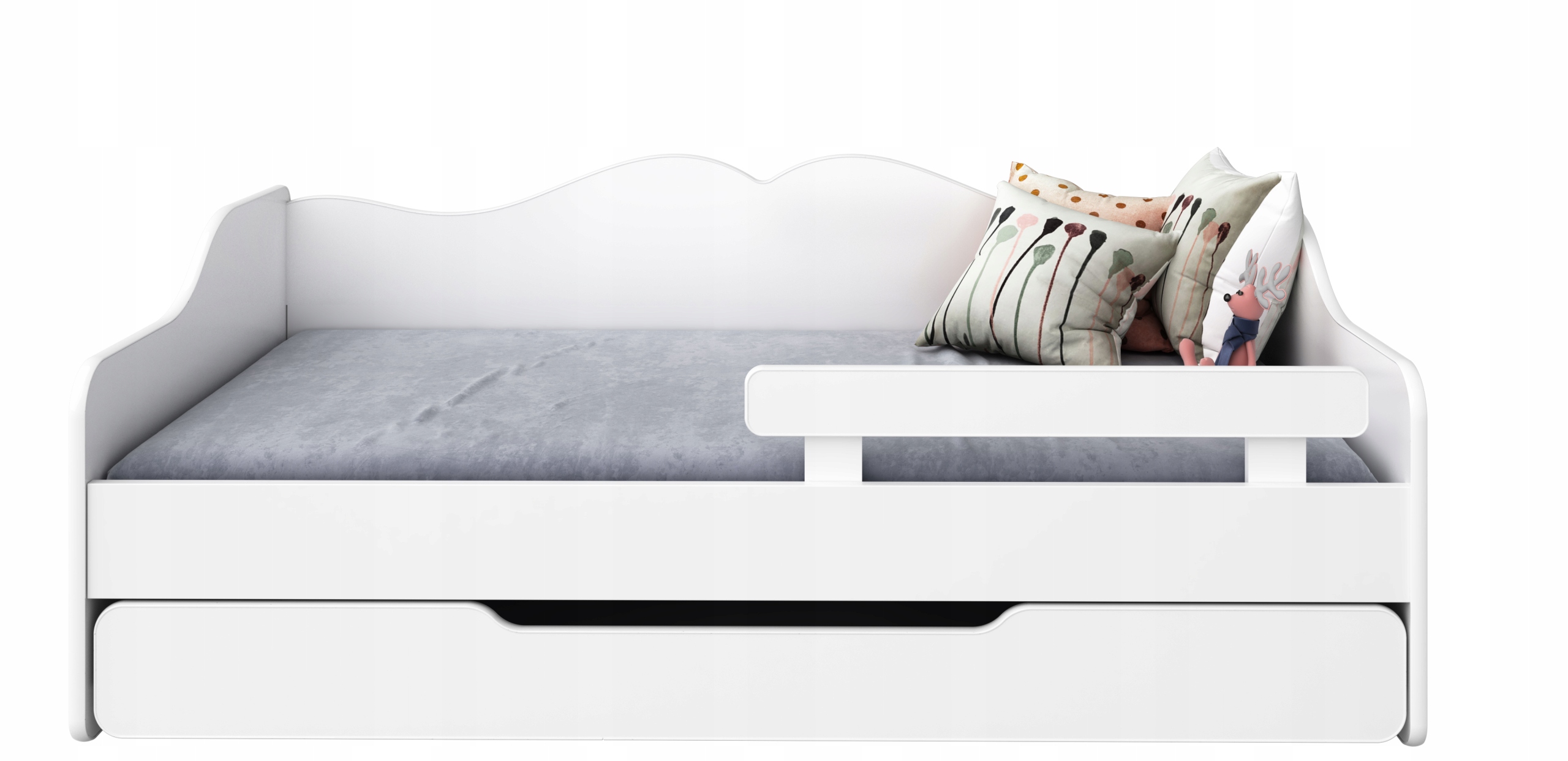 Łóżko dziecięce BELLA2 160x70 białe