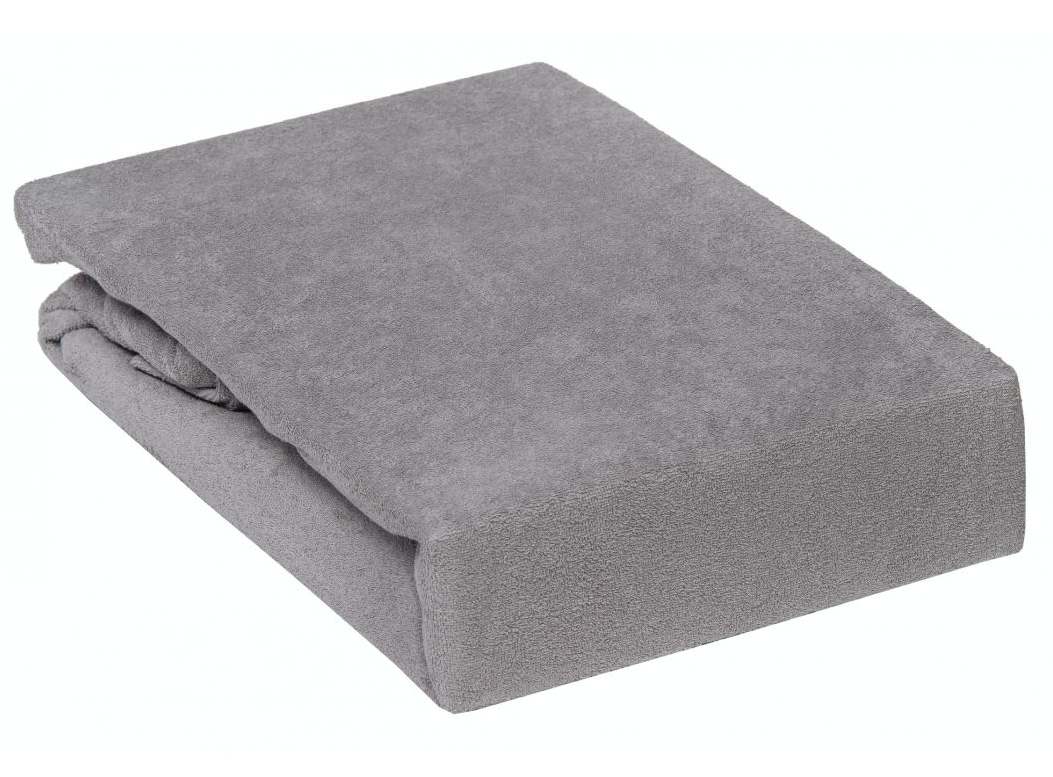 Prześcieradło frotte 180x80 szare