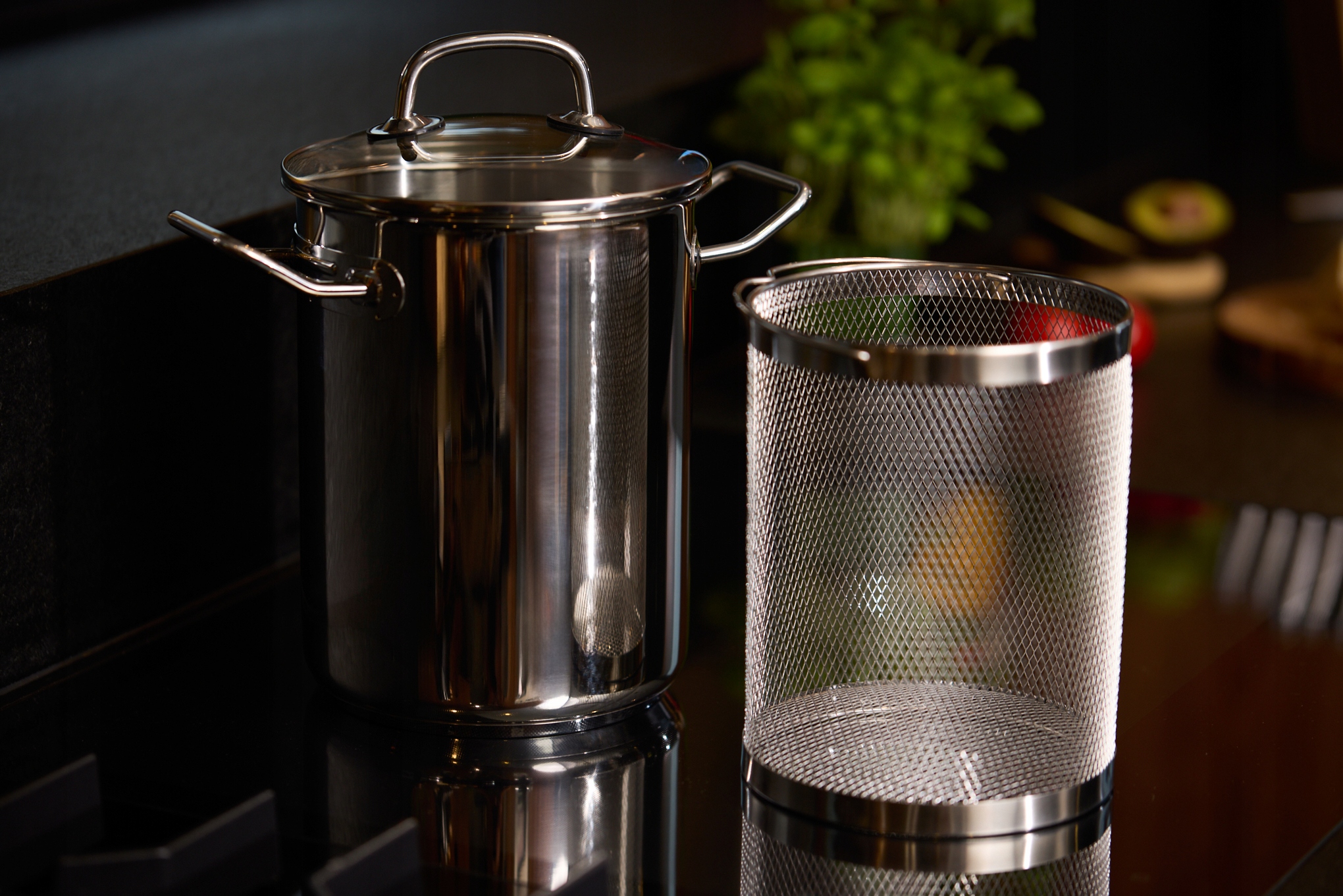 Garnek na szparagi 16x21cm z pokrywką Pierro Elegance 4,1L NOIS