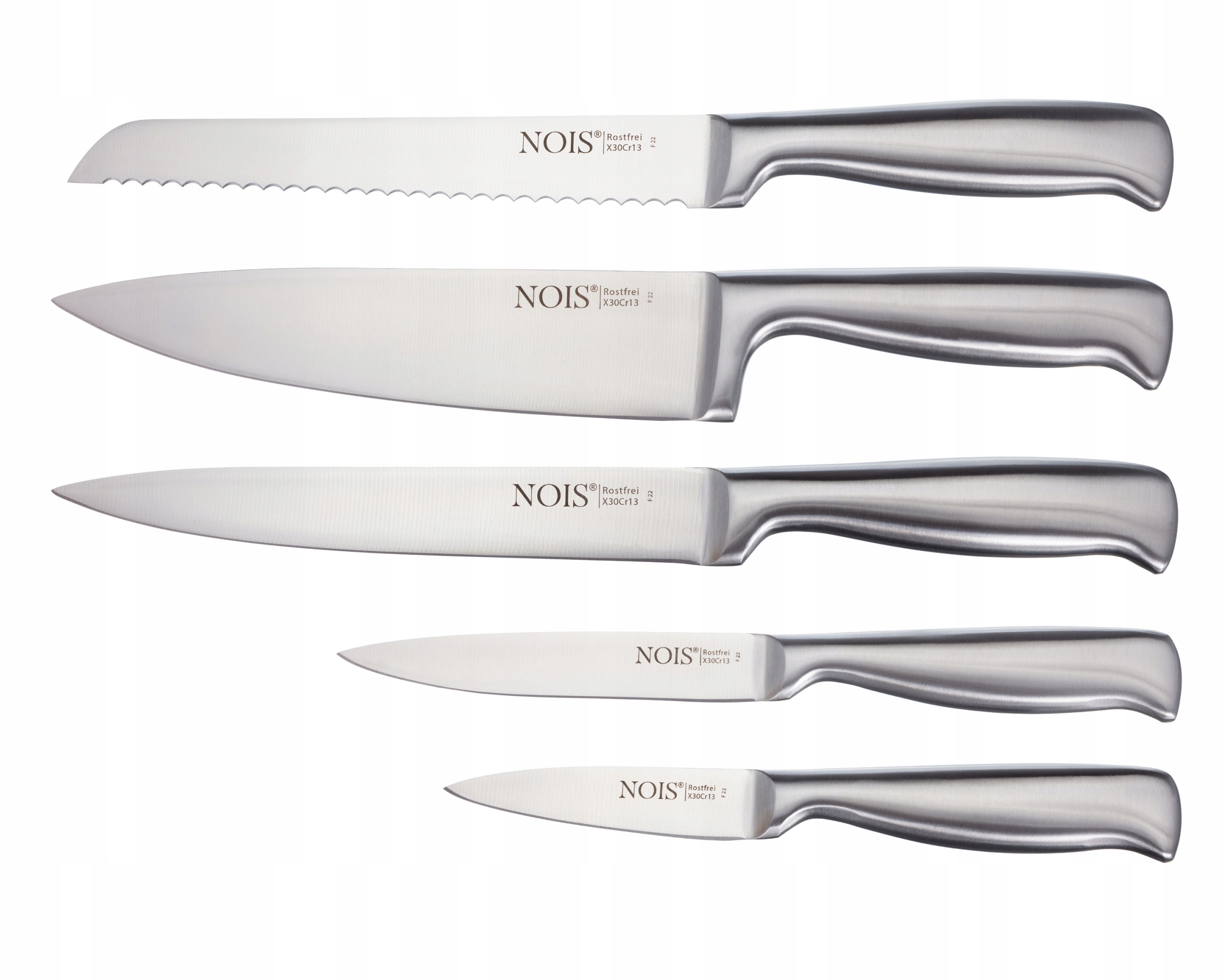 Zestaw noży VIDA w bloku 6 elementów NOIS