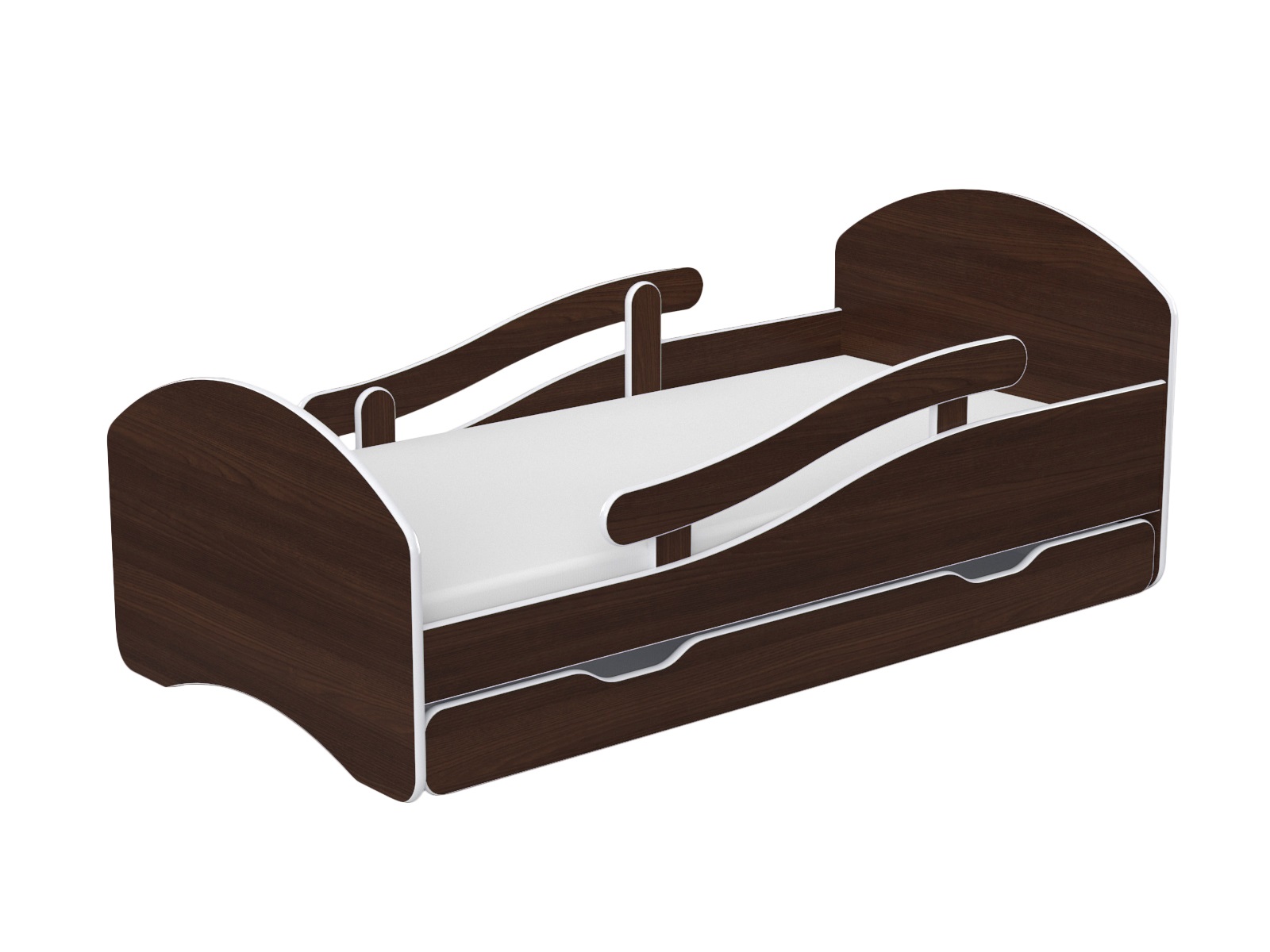 Łóżko dziecięce LEO 180x80 wenge