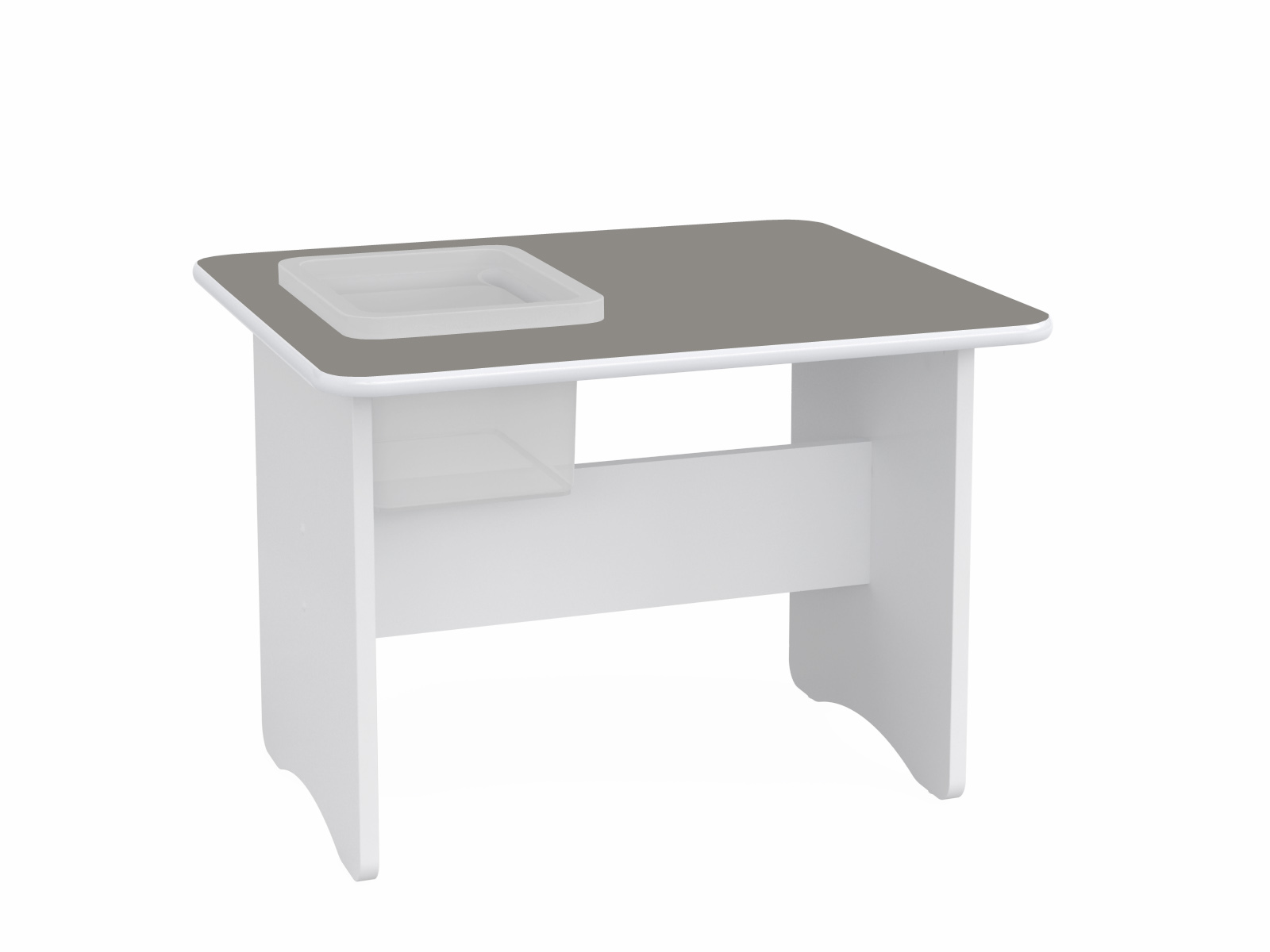 012 Stolik dziecięcy biało-szary