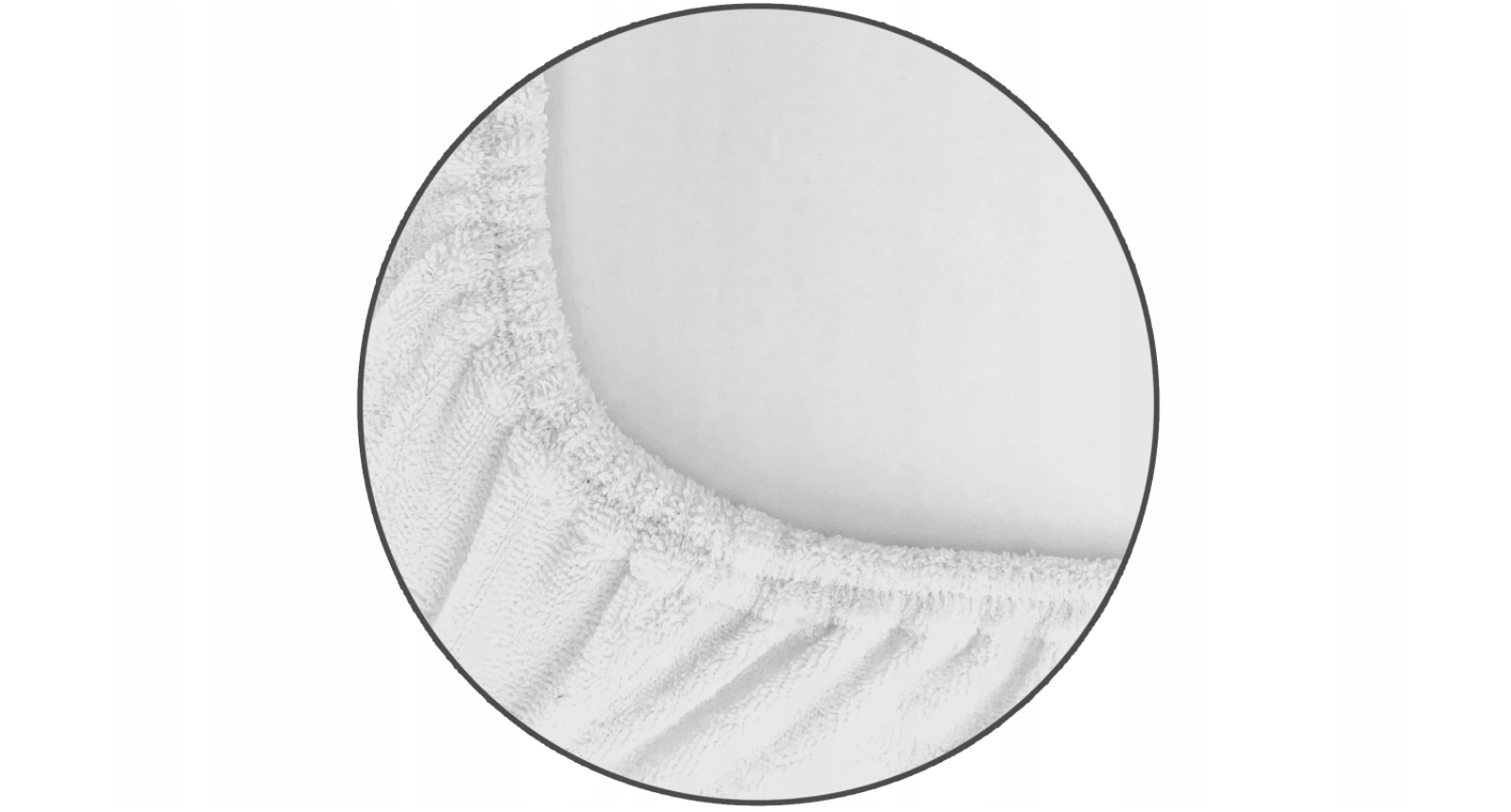 Prześcieradło frotte 180x80 szare