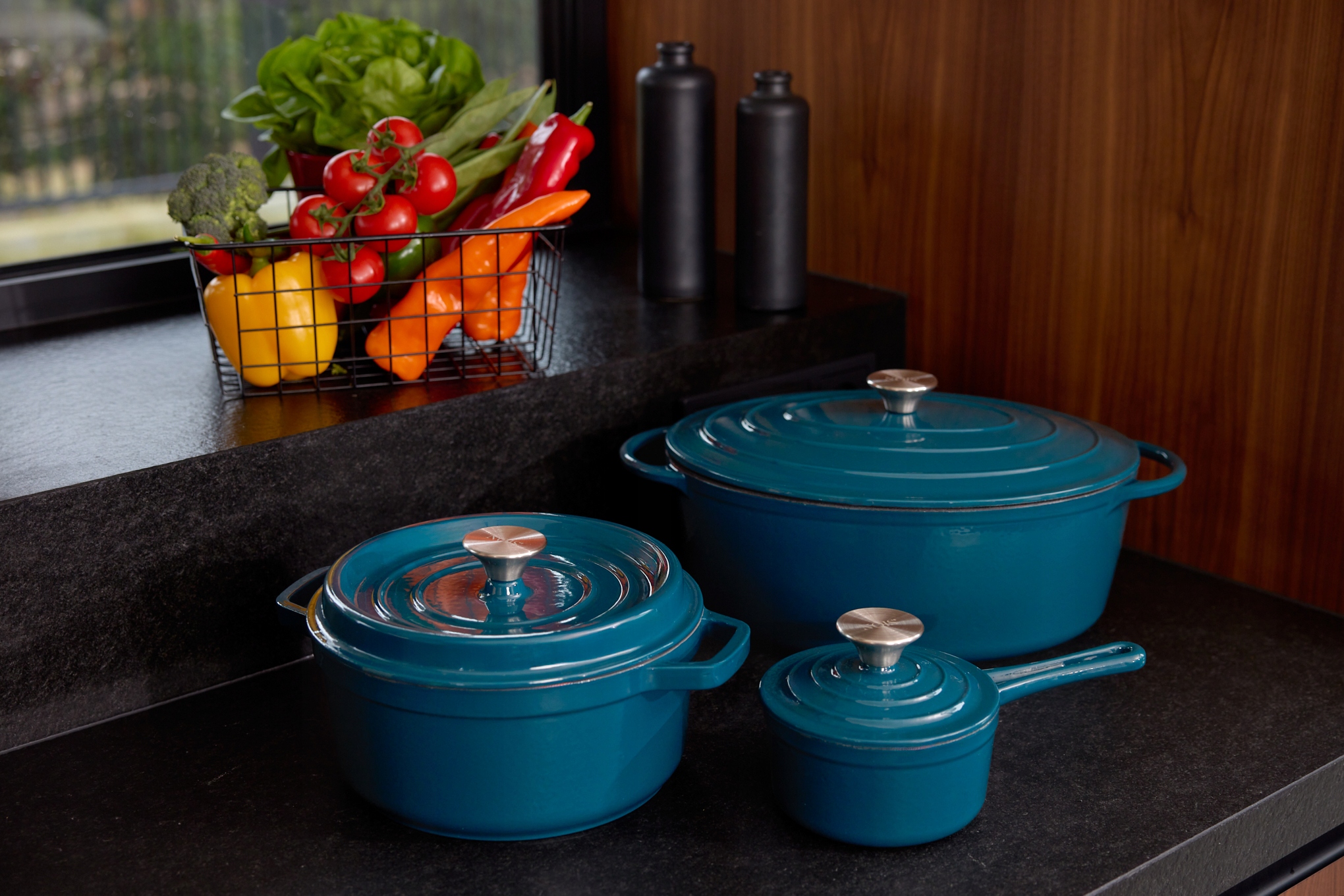 Rondel Żeliwny TIERRA 14 CM 0.9L morski NOIS