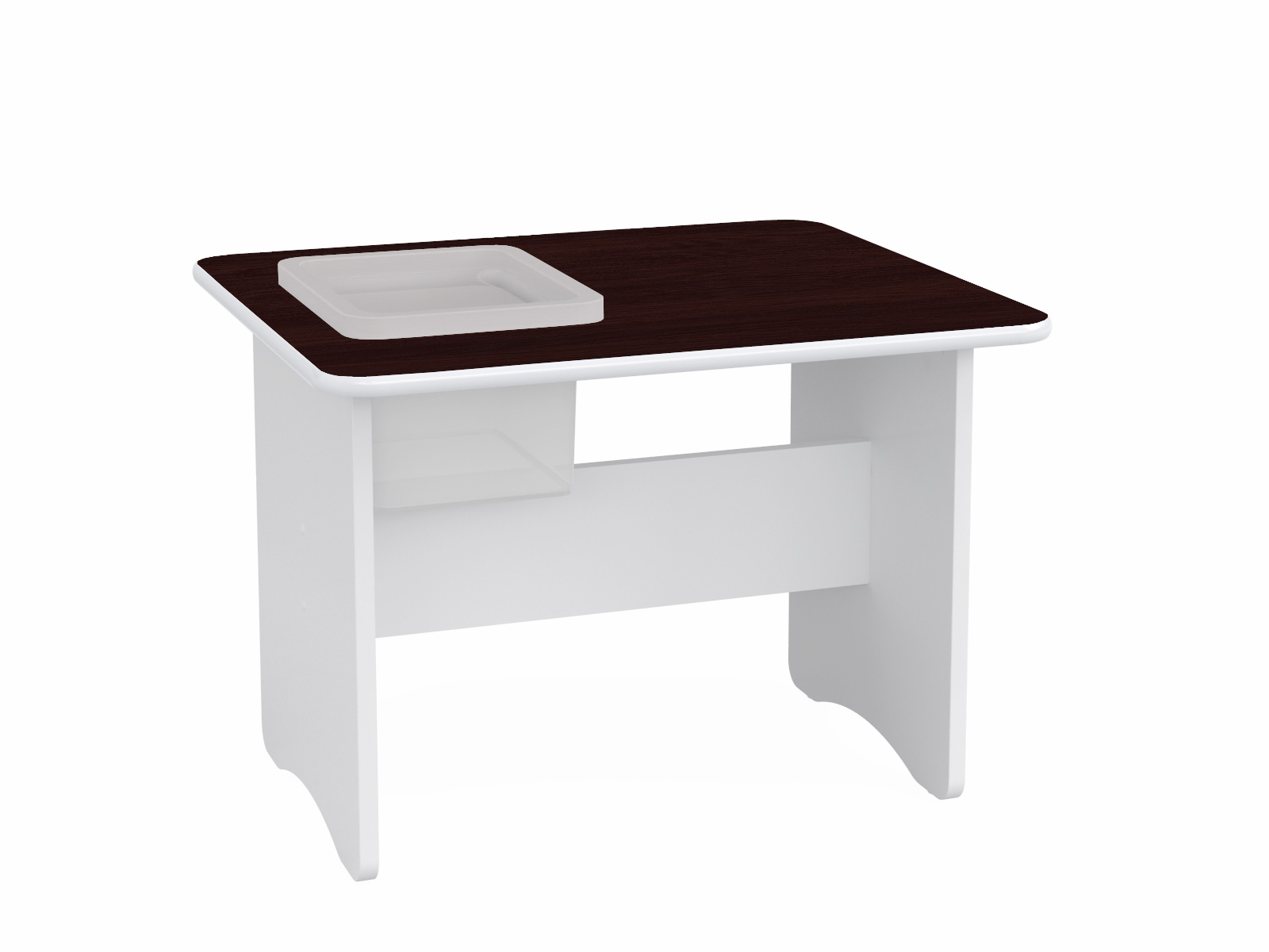 012 Stolik dziecięcy biało-wenge