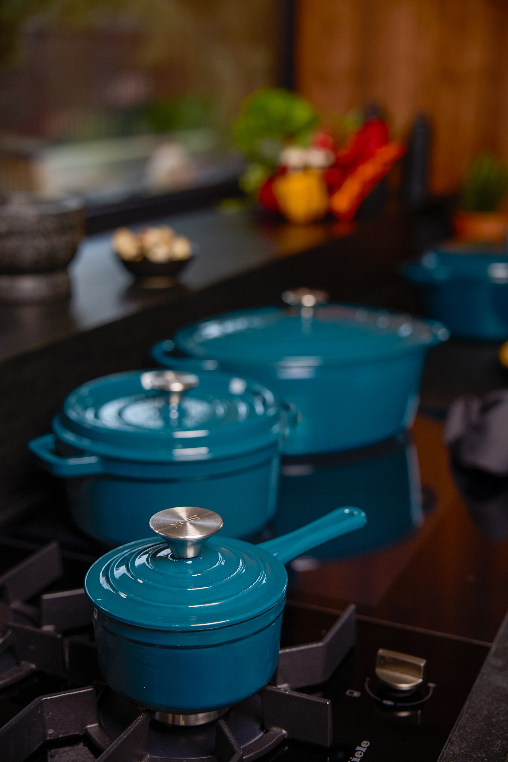 Rondel Żeliwny TIERRA 14 CM 0.9L morski NOIS