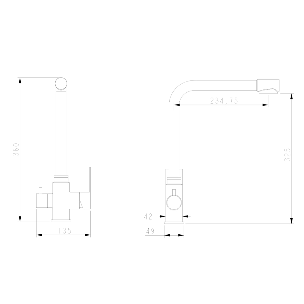 Bateria kuchenna WEZER PRO4C-02-BLACK z podłączeniem do filtra wody