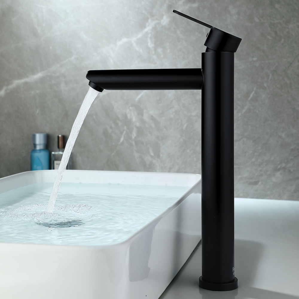 Bateria umywalkowa wysoka WEZER EKO11A-09-BLACK