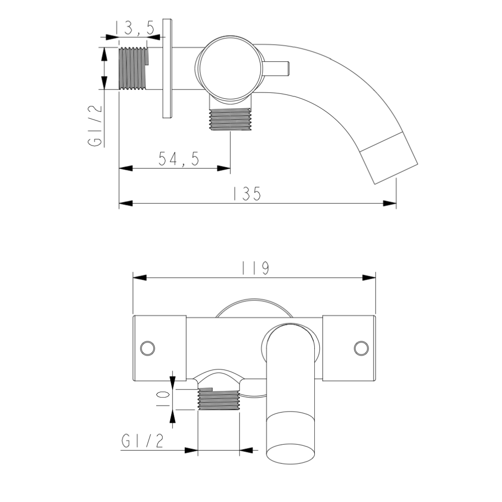 Zawór czerpalny wielofunkcyjny WEZER EKO22A-01