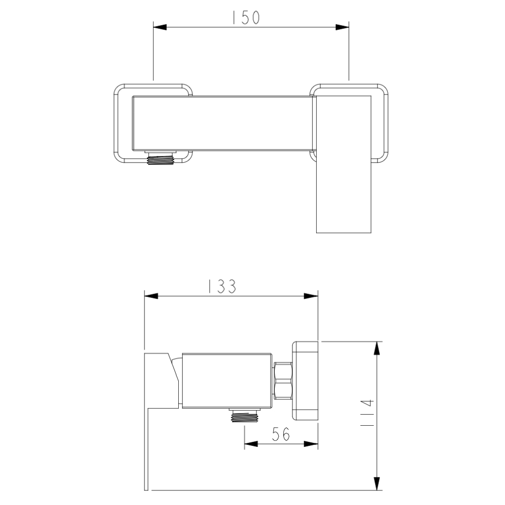 Baterie prysznicowe WEZER PRO5B-02 z zestawem prysznicowym