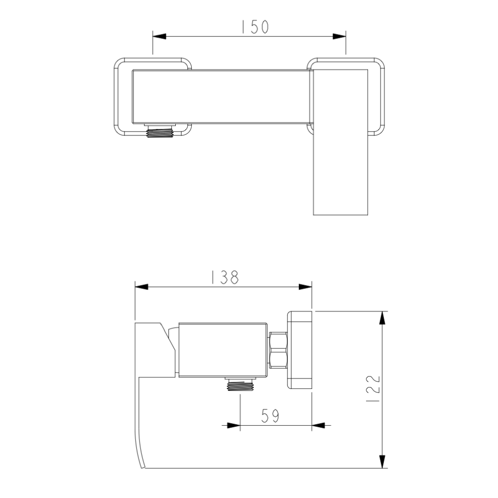 Baterie prysznicowa WEZER PRO5B-06 z zestawem prysznicowym