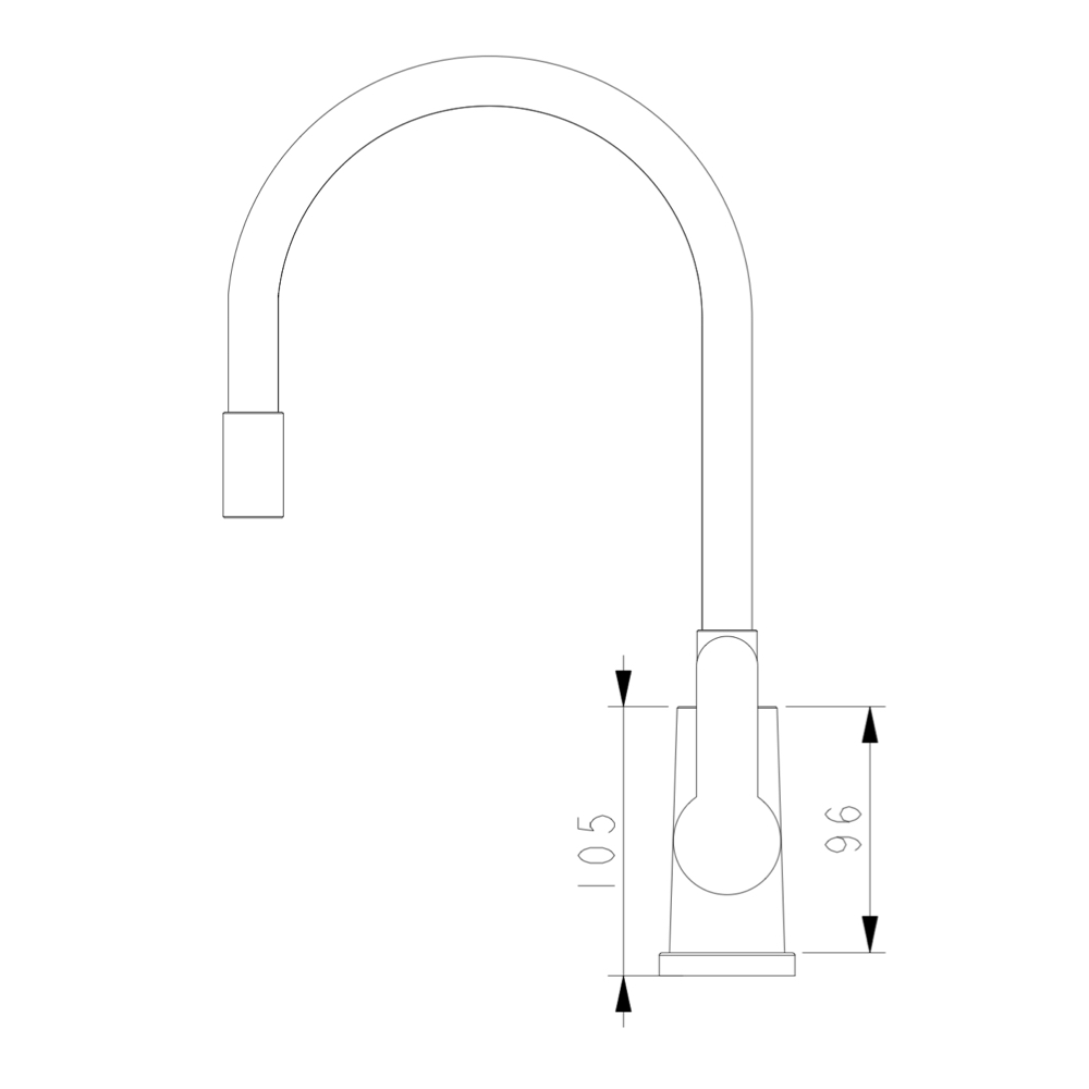 Bateria kuchenna WEZER EKO41X-02G z elastyczną wylewką