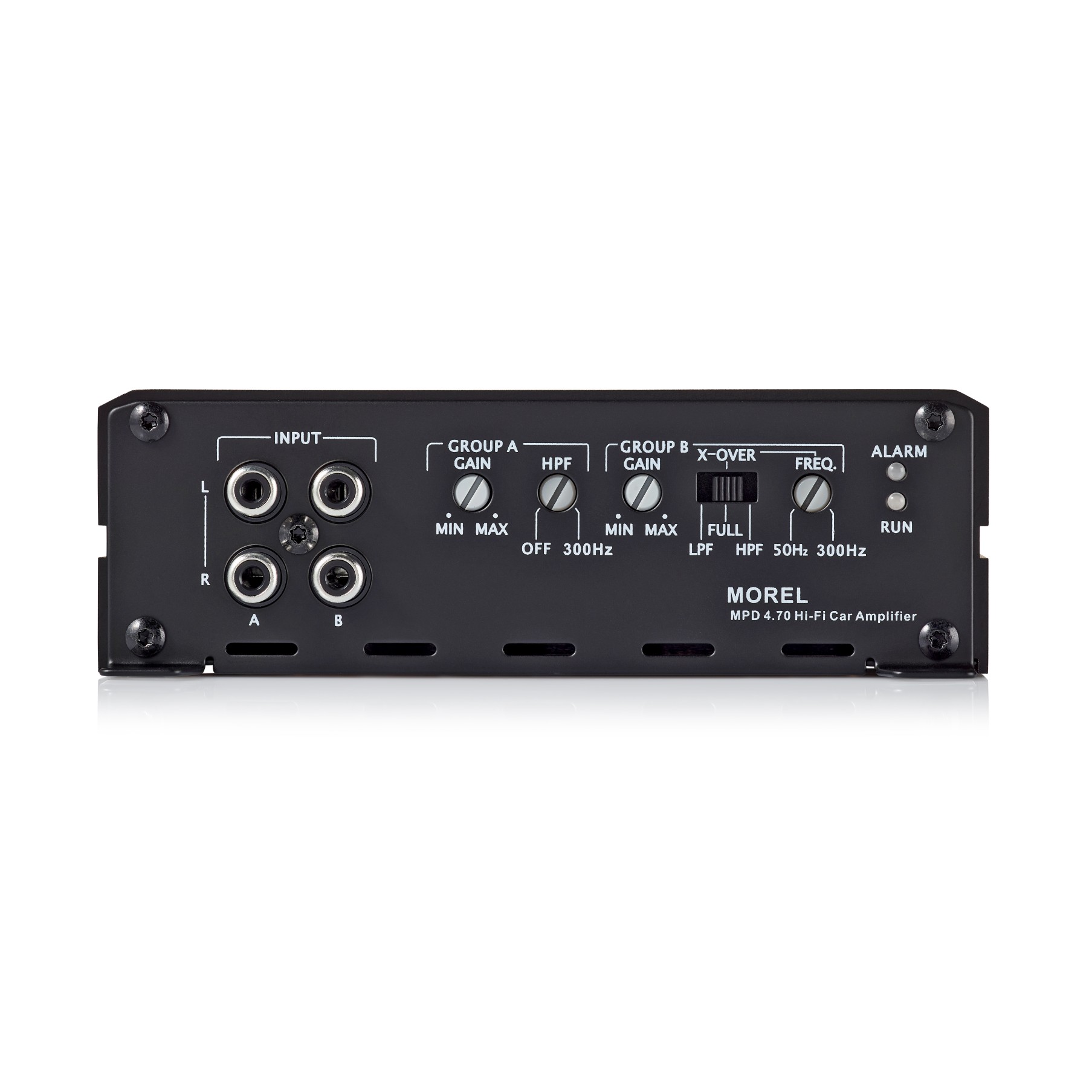 MOREL MPD 4.70 panel regulacji i wejścia RCA