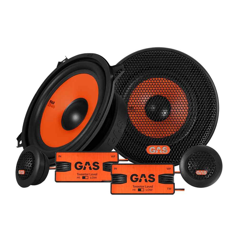 GAS Audio Power MAD K2-54 zamontowany zestaw komponentowy