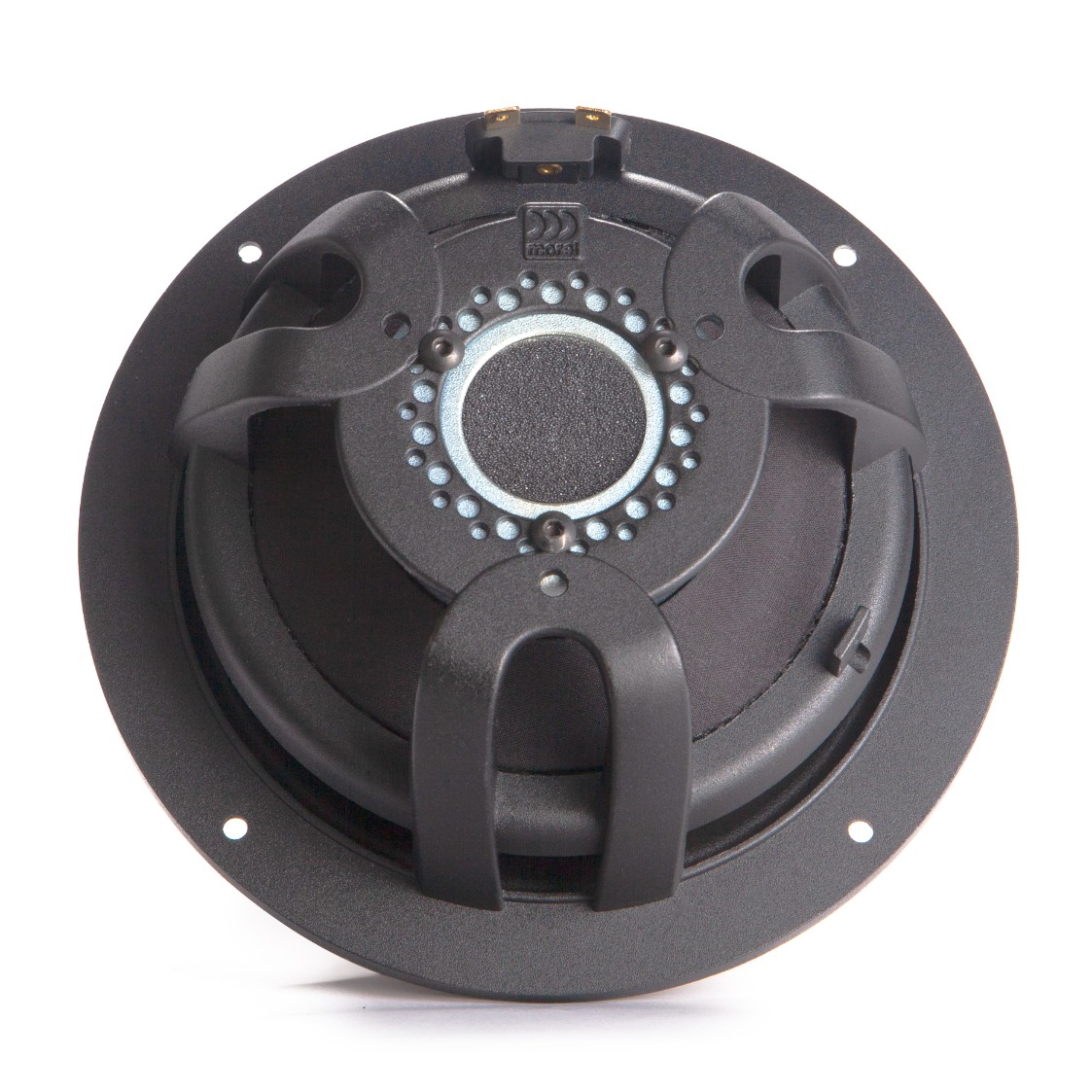 Tył Morel HYBRID MW6MKII z koszem i układem magnetycznym