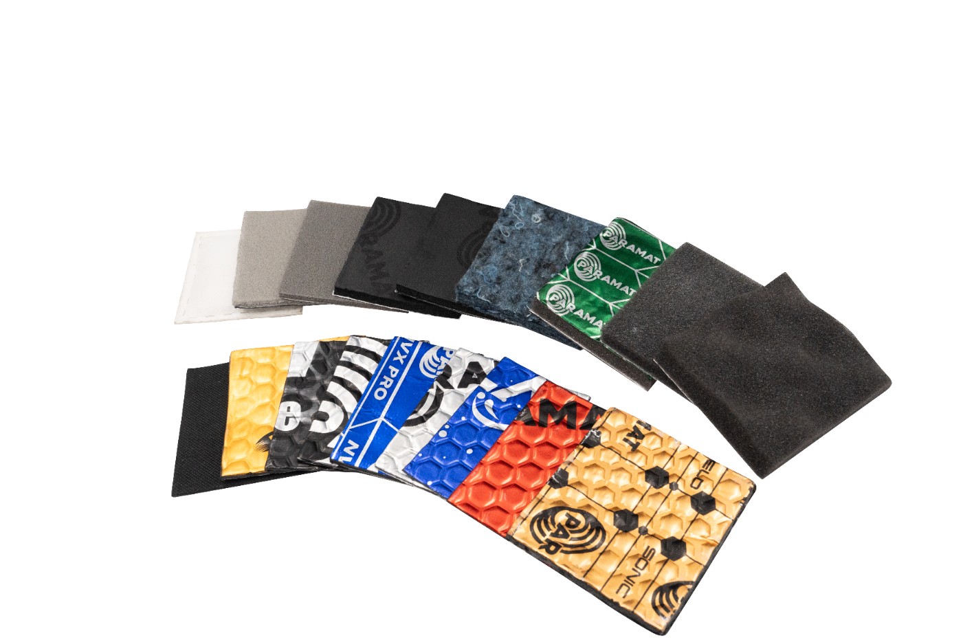 Próbki materiałów w zestawie Paramat Experience Kit