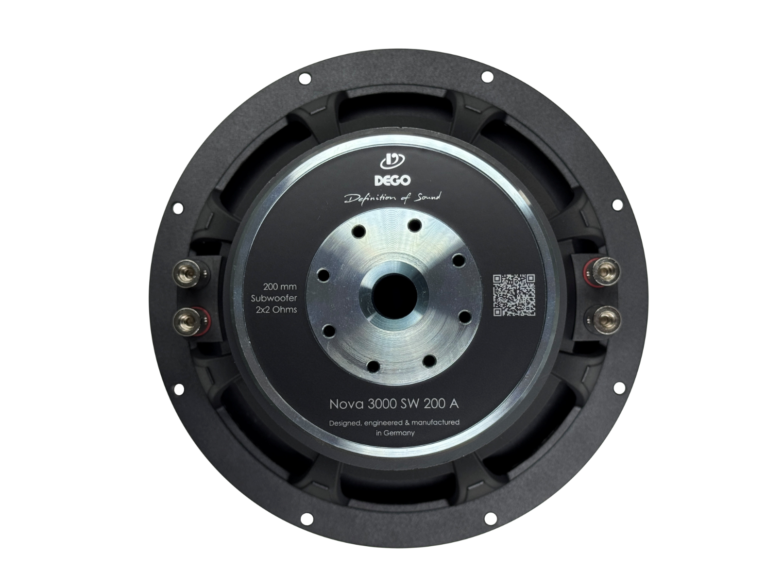 Dego Nova 3000 SW 200 A tył z oznaczeniem 2x2 Ohms