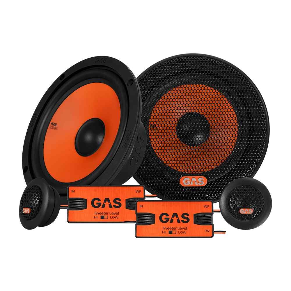 GAS Audio Power MAD K2-64 komponenty w aucie