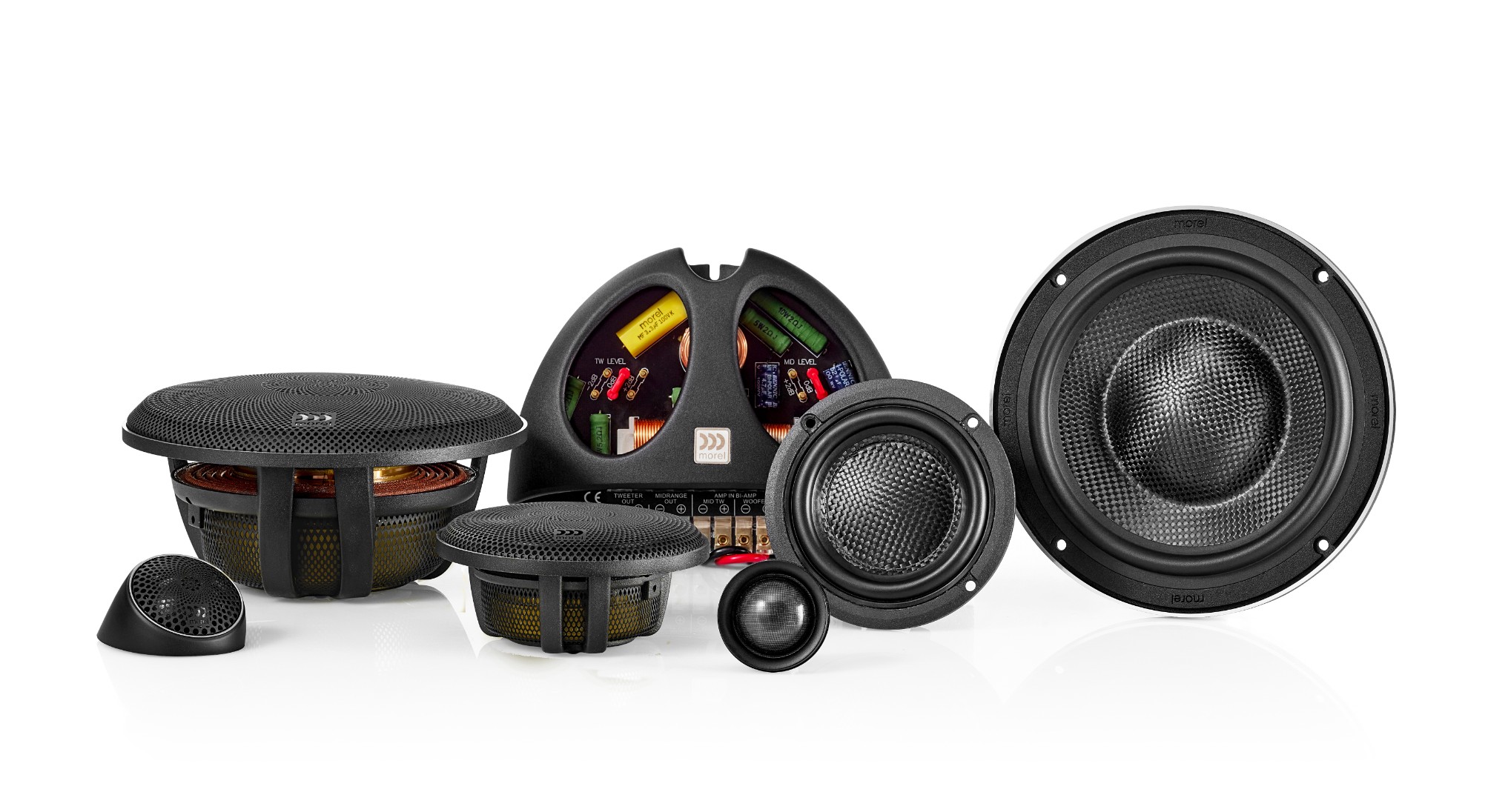 MOREL ELATE CARBON 63 zestaw 3-drożny car audio