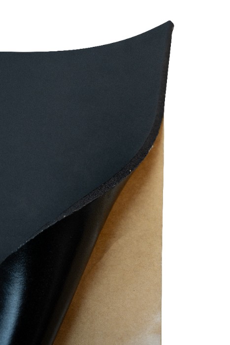 Przekrój pianki NOISECUT RUBBER FOAM z papierem podkładowym