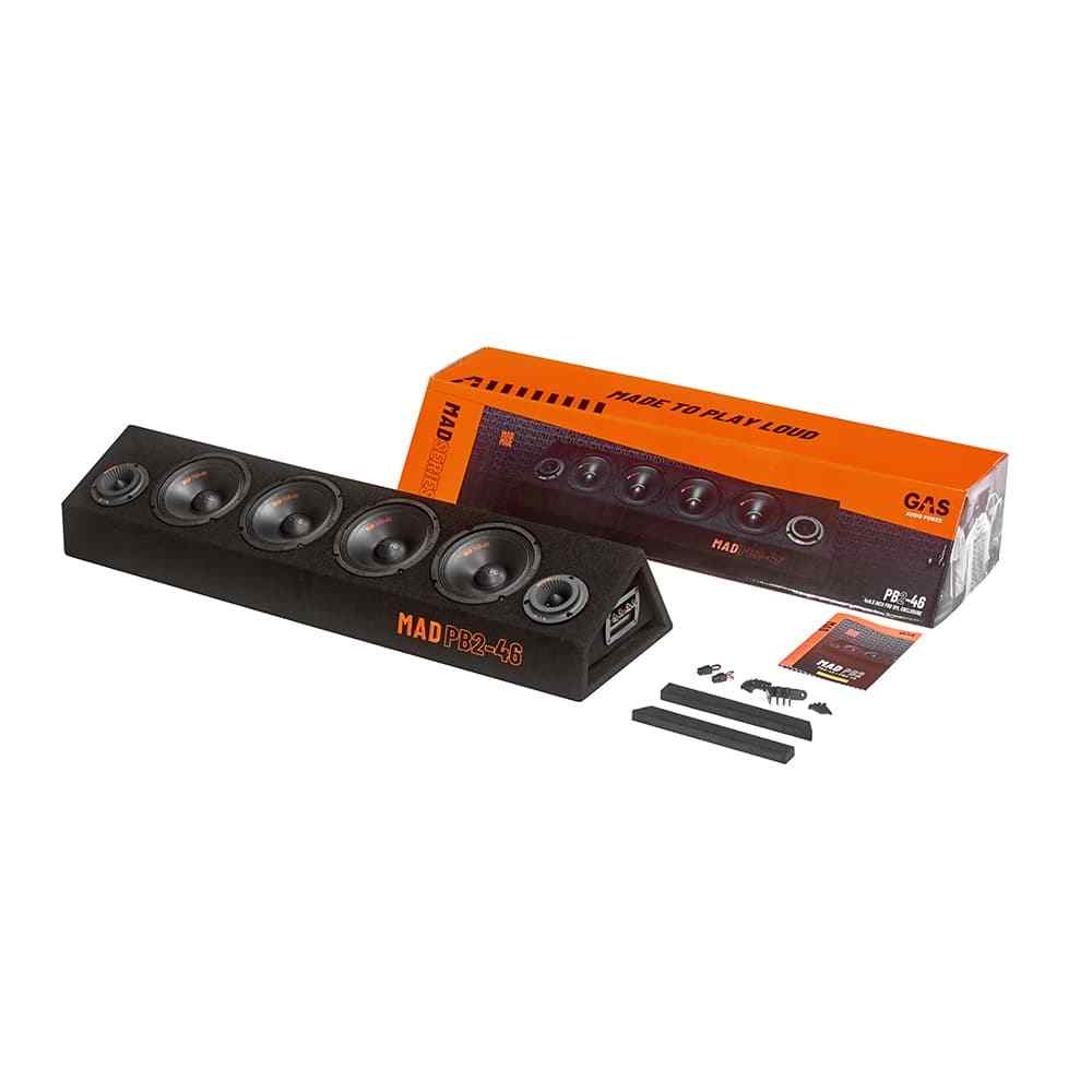 GAS Audio Power MAD PB2-46 zestaw z akcesoriami i opakowaniem