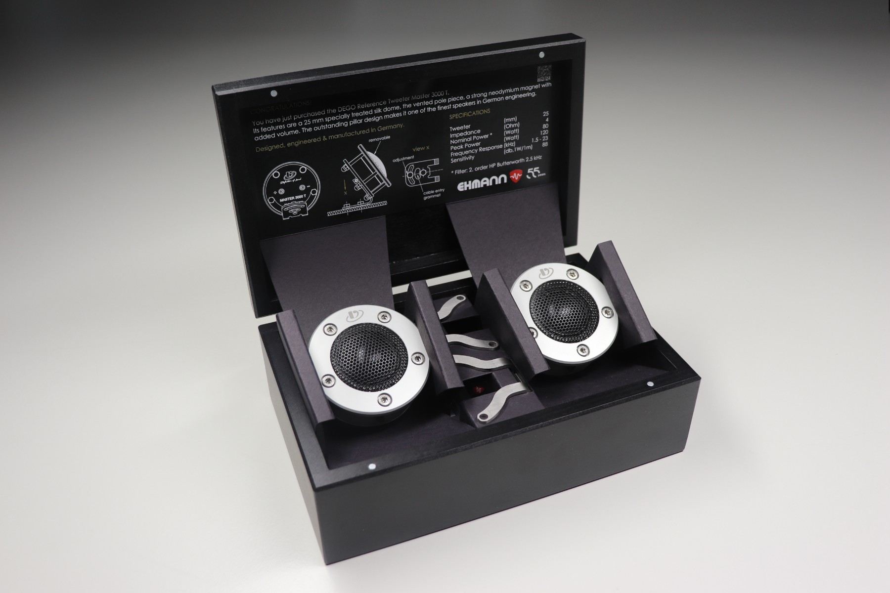 Dego Master 3000 T 25 komplet dwóch tweeterów w pudełku