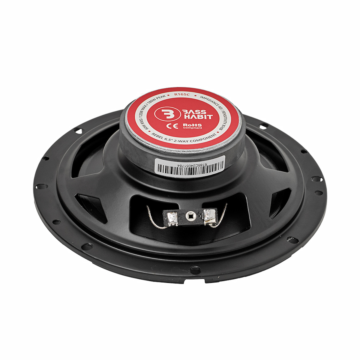 BASSHABIT REBEL R165C - detal konstrukcji głośnika i tweetera