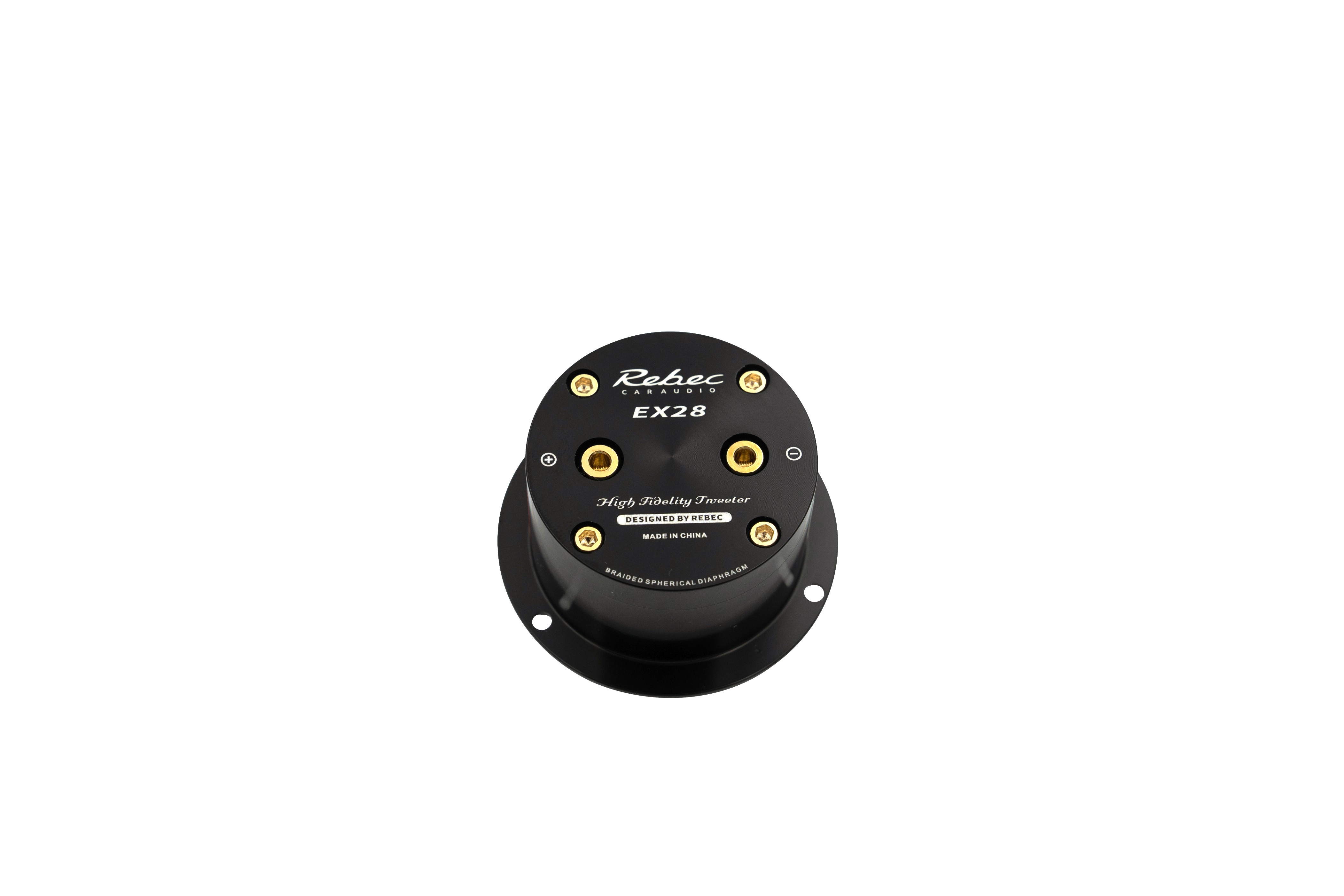 REBEC EX-Series EX28 Black oznaczenia modelu i zaciski