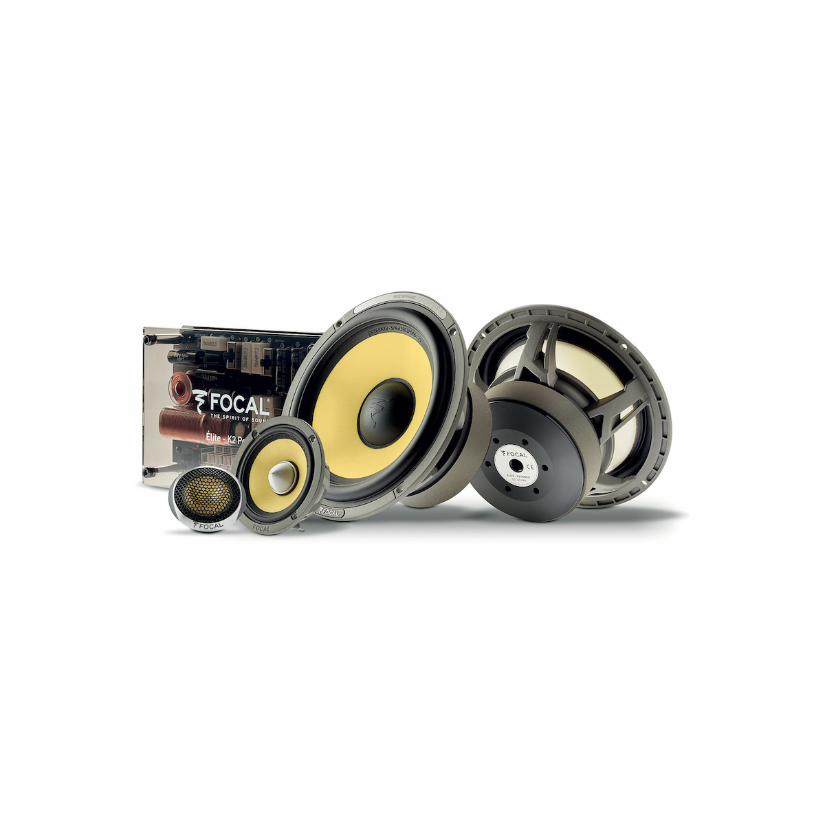 Focal K2 Power ES 165 KX3 elementy zestawu 3-drożnego