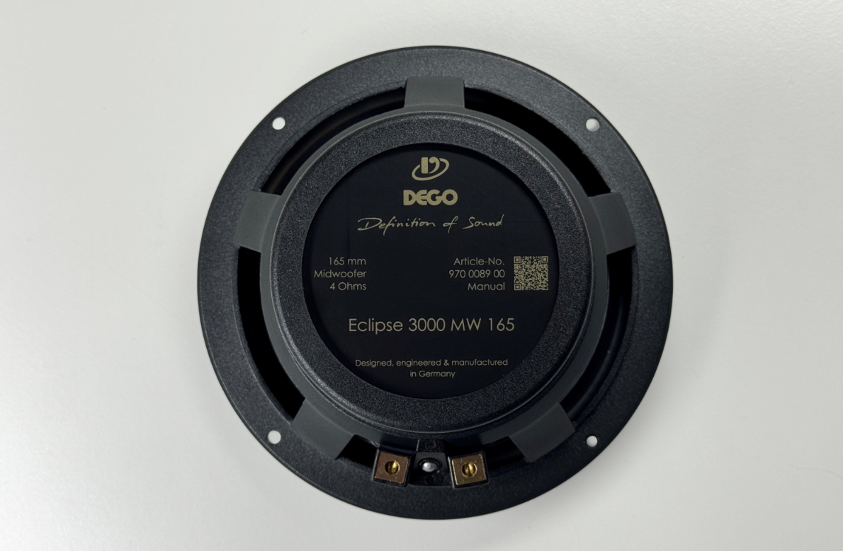 Dego Eclipse 3000 MW 165 tył głośnika i tabliczka znamionowa